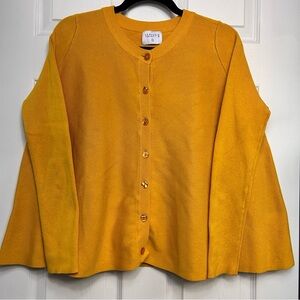 Campaña Fantastica Yellow Button-Up Cardigan